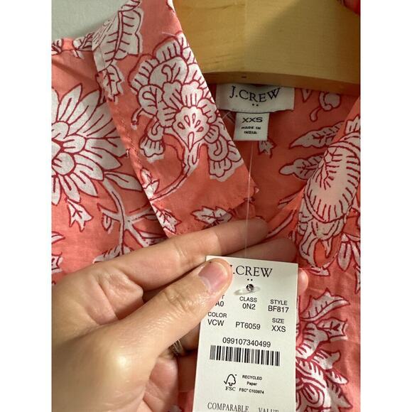 🔴J.Crew‎ Factory Lightweight cotton shirt in signature fit XXS - Picture 3 of 5